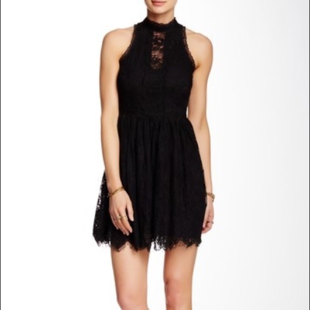Free people black lace dress - Picture 1 of 7